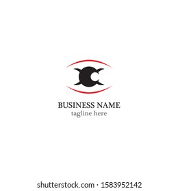 Eye care logo template vector icon design