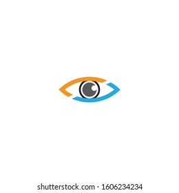 Eye care logo template vector icon design