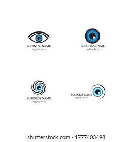 Eye care logo template vector icon design