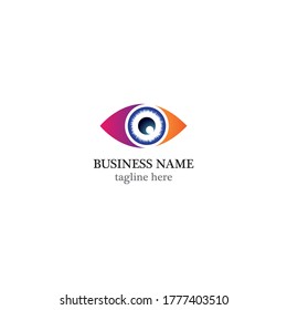Design des Augenopfs-Logos Vektorsymbol