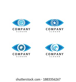 Eye care logo template vector icon design