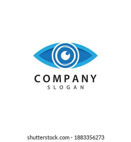 Eye care logo template vector icon design