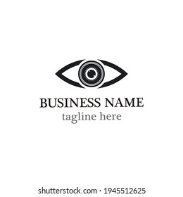 Eye care logo template vector icon design