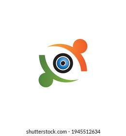 Eye care logo template vector icon design