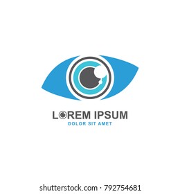 Eye Care logo template, vision vector illustration