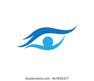 Eye care logo vector