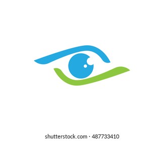 Eye care logo vector