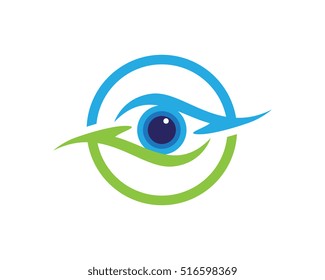 Eye care logo vector