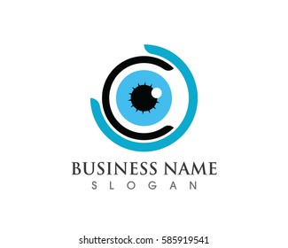 Eye care logo vector