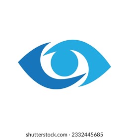 Eye care logo vector illustration design