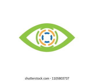 Eye care logo vector template