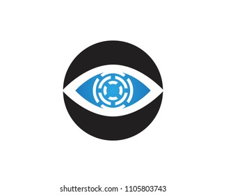 Eye care logo vector template