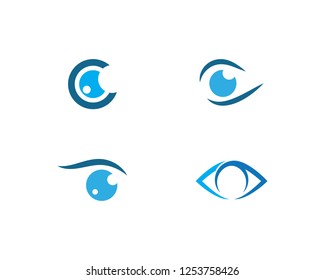Eye care logo vector template