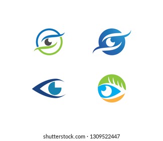 Eye care logo vector template