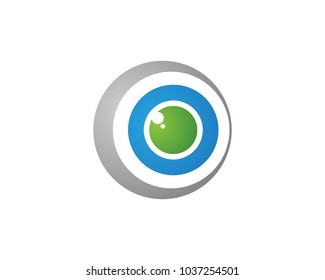 Eye care logos and symbols vector