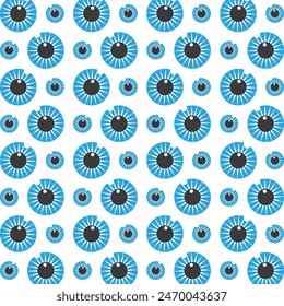 Eye Care operable trendy multicolor repeating pattern vector illustration design