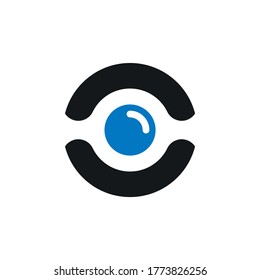 Eye care optical Logo icon Vector Template illustration
