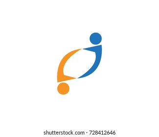 Eye Care People Logo Template
