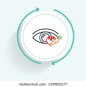 Diseño vectorial de icono de recuperación de cuidado ocular
