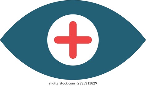 Eye Care Vector Glyph Two Color Icon For Personal And Commercial Use.
