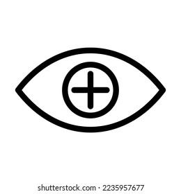 Diseño de iconos de vectores de cuidado ocular
