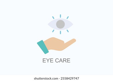 Eye Care Vector, Icon Or Logo Sign Symbol Illustration
