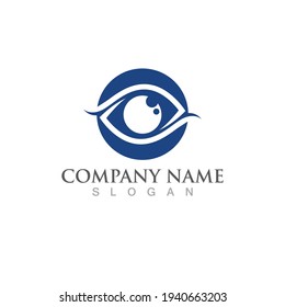 Eye Care vector logo design