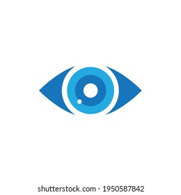 Eye care vector logo design, icon template