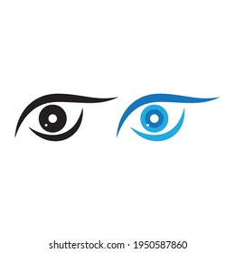 Augenpflege, Vektorlogo-Design, Symbolvorlage