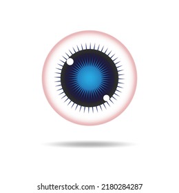 Diseño del logotipo vectorial de cuidado de ojos. Símbolo de icono de visión aislado
