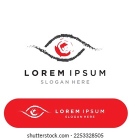 Diseño del logotipo vectorial Eye Care