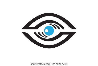 Eye Care vector logo design Free Vector