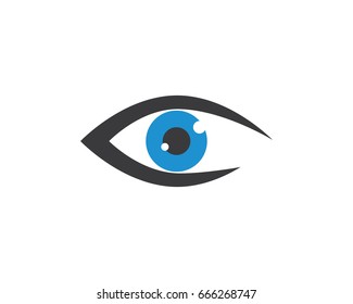 Eye care vector logo design
