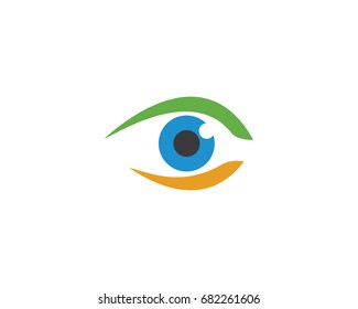 Eye Care vector logo design