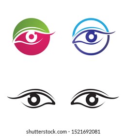 Eye Care vector logo and symbol design