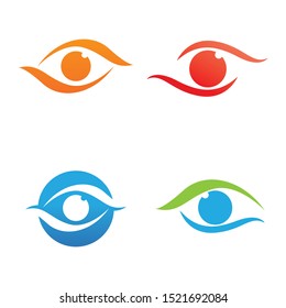 Eye Care vector logo and symbol design