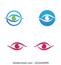 Eye Care vector logo and symbol design