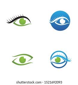 Eye Care vector logo and symbol design