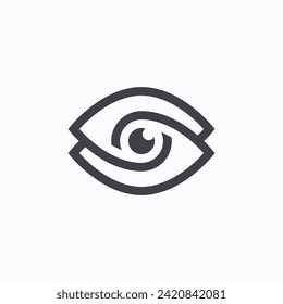 Símbolo del logotipo vectorial de Eye Care