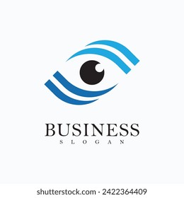 Símbolo del logotipo vectorial de Eye Care