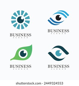 Eye Care vector logo symbol