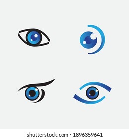 Eye Care vector logo Template