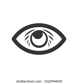 Eye care vision icon. vector graphic