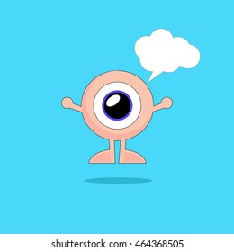 eye cartoon icon vector