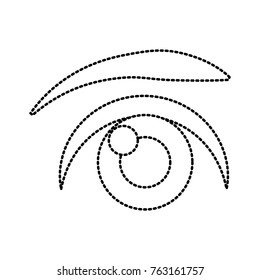 Eye cartoon isolated