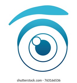 Eye cartoon isolated