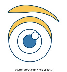 Eye cartoon isolated