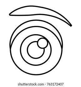Eye cartoon isolated