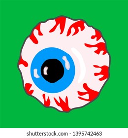 
Eye in cartoon style. Comics. Eyeball. Vectonic graphics.