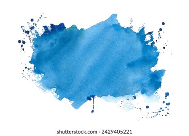 Blickfang Abstrakte blaue Ton Splatter Hintergrund Design Vektor